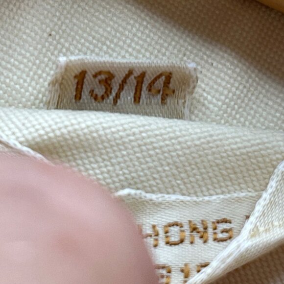 Vintage Ivory Trench Coat With Floral Cuffs Size 13/14 - Picture 2 of 13